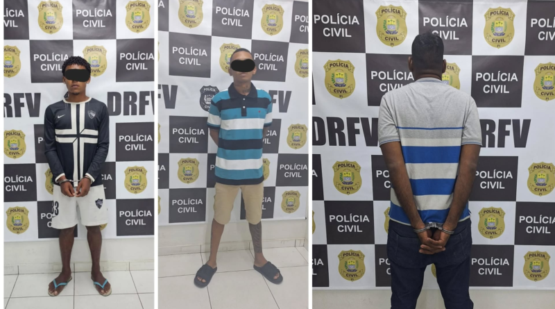 SUSPEITO DE ROUBAR VEÍCULOS E SEQUESTRAR MOTORISTA DE APP É PRESO NA ZONA NORTE; OUTROS DOIS CRIMINOSOS SÃO DETIDOS POR FURTO