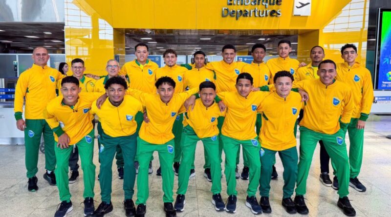 Equipe piauiense embarca para disputar o Mundial Escolar de Handebol na Macedônia do Norte