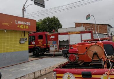 Incêndio em lanchonete de Oeiras teria começado em fritadeira elétrica ligada durante a madrugada