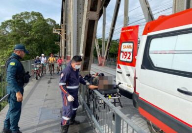 Homem é encontrado desmaiado na Ponte Metálica e socorrido pelo Samu em Teresina