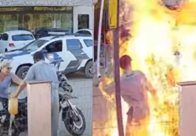 Mulher morre após tentar impedir filho de incendiar moto durante abordagem policial no Espírito Santo