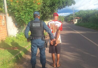 8° BPM PRENDE SUSPEITO APÓS ACOMPANHAMENTO TÁTICO NA TABOCA DO PAU FERRADO
