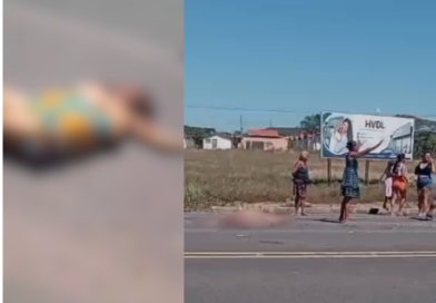 MULHER MORRE ATROPELADA POR CAMINHÃO-TANQUE NA BR-316 EM DEMERVAL LOBÃO