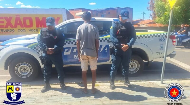 Homem é preso em flagrante por perseguir e ameaçar ex-companheira em Amarante