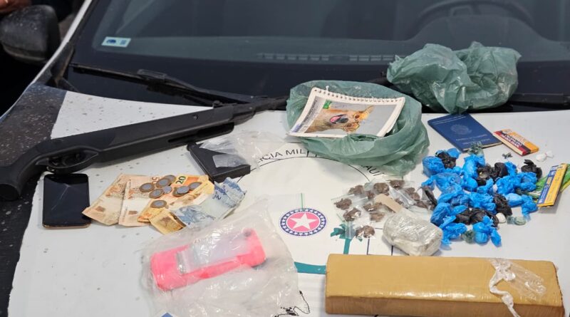 22º BPM PRENDE TRÊS SUSPEITOS E APREENDE DROGAS E ARMA NA ZONA SUL DE TERESINA