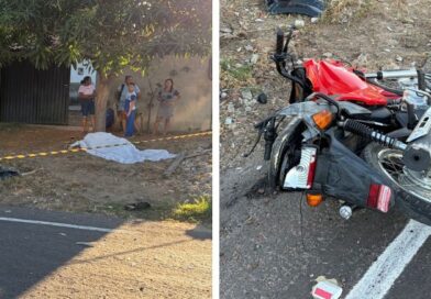 PERÍCIA APONTA QUE MOTOCICLISTA MORREU APÓS INVADIR CONTRAMÃO E COLIDIR COM CARRO EM SÃO MIGUEL DO TAPUIO