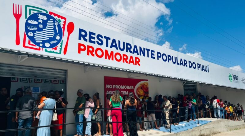 Restaurante Popular é inaugurado no Promorar com refeições a partir de R$ 0,50 em Teresina