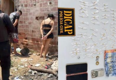 CASAL É PRESO COM DROGAS ENTERRADAS EM BARRACO USADO PARA TRÁFICO EM TIMON