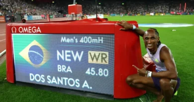 Alison dos Santos faz história e estabelece novo recorde mundial nos 400m com barreiras