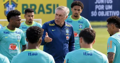 Ancelotti faz último treino antes de amistoso e mantém escalação do Brasil em aberto