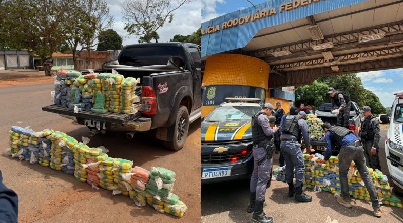 Motorista é detido após PRF e PM encontrarem 200 kg de crack em veículo no Maranhão