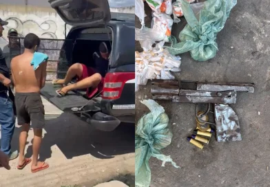 DENARC PRENDE SEIS E APREENDE DROGAS E ARMA CASEIRA EM PONTO DE TRÁFICO NA ZONA NORTE DE TERESINA