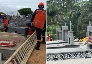 Homem morre após cair em túmulo do próprio pai em cemitério no Espírito Santo